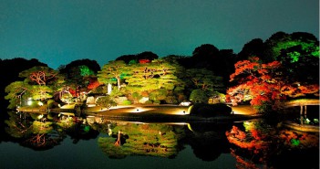 六義園「紅葉と大名庭園のライトアップ」2016 (amuzen article)