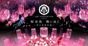 桜金魚 舞い泳ぐ　アートアクアリウム美術館